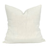 Linen Patchwork Pillow Cover in Ivory