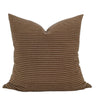 READY TO SHIP 14X36 Chiangmai Woven Brown Stripe Pillow Cover //  Designer Pillow Cover // Boutique Pillow Covers // Modern Farmhouse