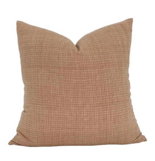Linen + Cloth Curated Collection "Monroe" // Jodhani Caramel Check, Surana, Kanan pillows  //  Designer Pillow Combos // Throw Pillow Set