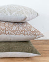 Linen + Cloth Curated Collection "Emmy" // Kufri Rustic, Safari and Gaaya pillows  //  Designer Pillow Combos // Blush and Green Pillow Set