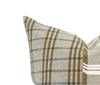 READY TO SHIP 20X20 Designer Masaru in Golden Designer Pillow // Olive green plaid Throw Pillow // Plaid PIllow // High end pillow