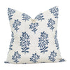 Peter Dunham OUTDOOR Pillow Cover // Asha in White Indigo //Designer Outdoor Pillow// Indigo Blue Outdoor Pillow // Sunbrella Outdoor Pillow