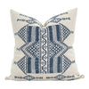Peter Dunham OUTDOOR Pillow Cover // Mombasa Indigo on Natural // Designer Outdoor Pillow// Blue Outdoor Pillow// Sunbrella Outdoor Pillow