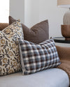READY TO SHIP 14X36 Chiangmai Woven Brown Stripe Pillow Cover //  Designer Pillow Cover // Boutique Pillow Covers // Modern Farmhouse