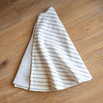 Vintage Inspired Black White Striped Christmas Tree Skirt  | Traditional Tree Skirts | Modern Farmhouse Tree Skirt | High End Boutique