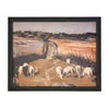 Vintage Framed Canvas Art  // Framed Vintage Print // Vintage Painting // Vintage Landscape Meadow // Farmhouse print //#LAN-164