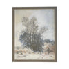 Vintage Framed Canvas Art // Framed Vintage Print // Vintage Painting // Neutral Art Watercolor Tree Sketch / Farmhouse // #LAN-165 #LAN-116
