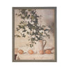 Vintage Framed Canvas Art  // Framed Vintage Print // Vintage Painting // Botanical Flowers and Lemons Painting // Kitchen Art  //#BOT-122