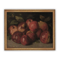 Vintage Framed Canvas Art  // Framed Vintage Print // Vintage Fruit Painting // Still Life Kitchen Painting // Farmhouse print //#ST-608