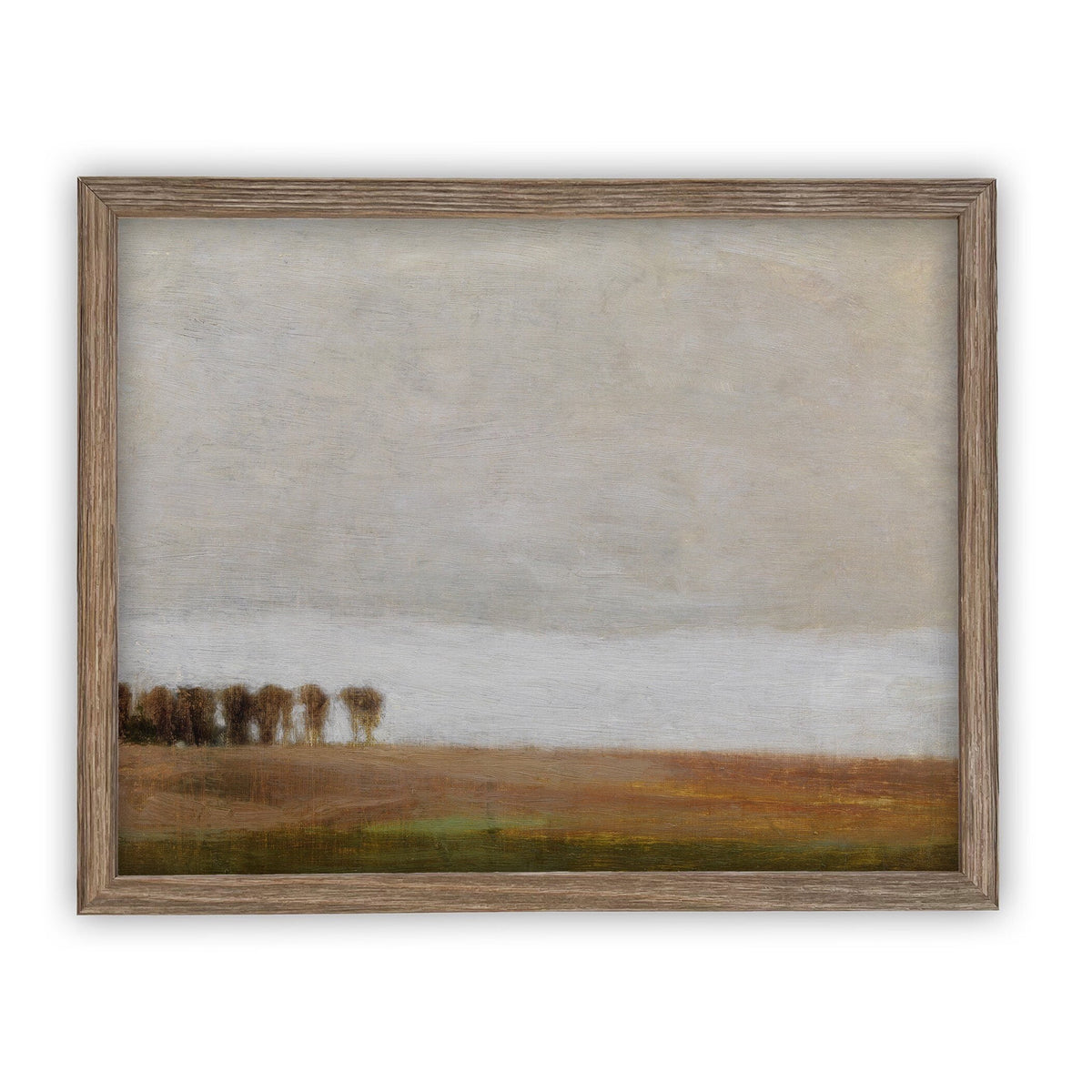 Vintage Framed Canvas Art  // Framed Vintage Print // Vintage Painting // Vintage Fall Landscape Art// Farmhouse print //#LAN-120