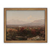 Vintage Framed Canvas Art  // Framed Vintage Print // Vintage Painting // Fall or Autumn Landscape //Farmhouse print //#LAN-112