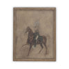 Vintage Framed Canvas Art  // Framed Vintage Print // Vintage Painting // Horse Cowboy Art// Farmhouse print //#A-121