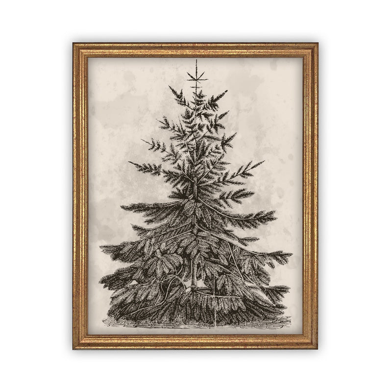 Vintage Framed Canvas Art #CH-306