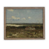 Vintage Framed Canvas Art  // Framed Vintage Print // Vintage Painting // Spring Barn Landscape // Farmhouse print //#LAN-154