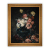 Vintage Framed Canvas Art  // Framed Vintage Print // Vintage Painting // Framed Vintage Roses // Botanical Floral Art //#BOT-101