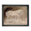 Vintage Framed Canvas Art  // Framed Vintage Print // Vintage Painting // Horse Art// Farmhouse print //#A-126