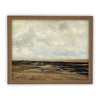 Vintage Framed Canvas Art  // Framed Vintage Print // Seascape Coastal Beach Vintage Painting // / Farmhouse Print //#LAN-152