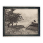 Vintage Framed Canvas Art  // Framed Vintage Print // Vintage Painting // Black White Tree Sketch // Farmhouse print //#LAN-163