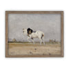 Vintage Framed Canvas Art  // Framed Vintage Print // Vintage Horse Painting // Horse Art// Farmhouse print //#A-136
