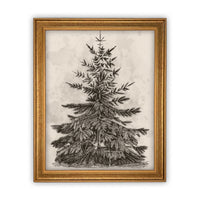 Vintage Framed Canvas Art #CH-306