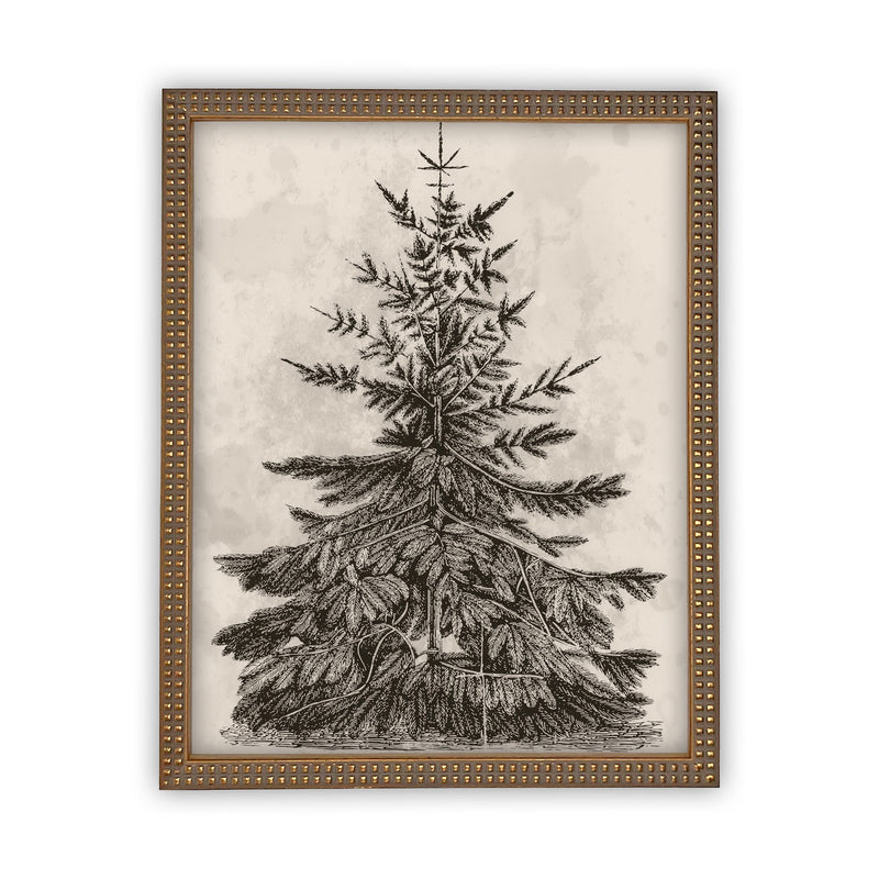 Vintage Framed Canvas Art #CH-306