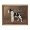 Vintage Framed Canvas Art  // Framed Vintage Print // Vintage Painting // Vintage Dog Art// Boys Room or Nursery print //#A-117