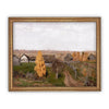 Vintage Framed Canvas Art  // Framed Vintage Print // Vintage Painting // Autumn Fall Landscape // Farmhouse print //#LAN-113