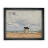 Vintage Framed Canvas Art  // Framed Vintage Print // Vintage Painting // Coastal Beach Art // Beach House print //#LAN-175
