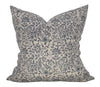 Designer Kanan Floral Pillow Cover //  Natural Blue Grey Pillow Cover // Boutique Pillow Covers // Modern Farmhouse // Boho Pillows