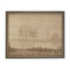 Vintage Framed Canvas Art  // Vintage Neutral Minimalist Print // Vintage Painting // Muted Landscape Print // Farmhouse print //#LAN-181