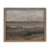 Vintage Framed Canvas Art // Framed Vintage Seascape Print // Coastal Beach Vintage Painting // Moody Farmhouse Print //#LAN-187