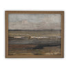 Vintage Framed Canvas Art // Framed Vintage Seascape Print // Coastal Beach Vintage Painting // Moody Farmhouse Print //#LAN-187