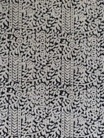 READY TO SHIP 20X20 Designer "Tahiti" Block Print Handloom Pillow Cover //  Black Cream Pillow Cover // Boutique Pillow Covers