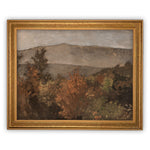 Vintage Framed Canvas Art  // Framed Vintage Print // Vintage Oil Painting // Fall Autumn Landscape // Farmhouse print // #LAN-191