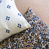 Chiangmai Native Cotton Pillow Cover // Indigo Cotton Batik Pillow  // Modern Farmhouse Pillows  // Boho Tribal Pillow