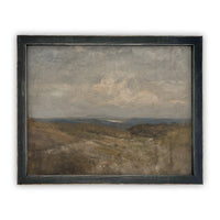 Vintage Framed Canvas Art // Framed Vintage Print // Vintage Oil Painting // Landscape Art // Modern Farmhouse print // LAN-195