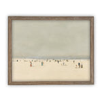 Vintage Framed Canvas Art // Framed Vintage Print // Vintage Framed Oil Painting // Coastal Beach Art // Beach House Print // #LAN-196