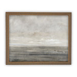 Vintage Framed Canvas Art // Framed Vintage Seascape Print // Coastal Beach Vintage Painting // Moody Farmhouse Print //#LAN-193