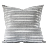READY TO SHIP 14X22 Kufri Designer Pillows // Acadia Stripe in Otis // Gray and White Throw Pillows // Boutique Pillow // High End Pillows
