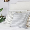 READY TO SHIP 14X22 Kufri Designer Pillows // Acadia Stripe in Otis // Gray and White Throw Pillows // Boutique Pillow // High End Pillows
