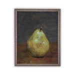 Vintage Framed Canvas Art // Framed Vintage Pear Art // Vintage Fruit Oil Painting // Still Life Kitchen Painting // Farmhouse Art //#ST-615