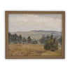 Vintage Framed Canvas Art // Framed Vintage Print // Vintage Oil Painting // Fall Winter Landscape // Farmhouse print //#LAN-197