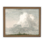 Vintage Framed Canvas Art // Framed Vintage Print // Vintage Painting // Cloud Study Landscape // Farmhouse print //#LAN-200