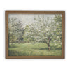 Vintage Framed Canvas Art // Framed Vintage Print // Vintage Oil Painting // Vintage Blossoming Tree Art // Spring Farmhouse Art // #LAN-204