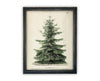 Vintage Framed Canvas Art // Framed Vintage Christmas Print // Vintage Painting // Christmas Tree // Farmhouse print //#CH-320