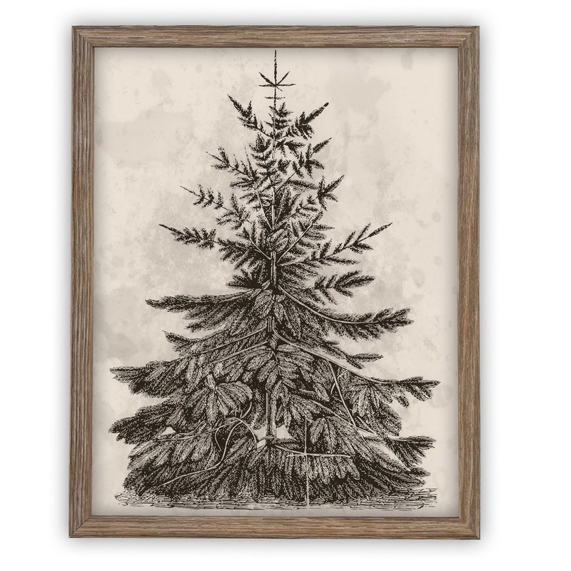 Vintage Framed Canvas Art #CH-306