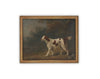 Vintage Framed Canvas Art // Framed Vintage Print // Vintage Dog Painting // Dog Art// Farmhouse print //#A-164
