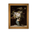Vintage Framed Canvas Art // Framed Vintage Print // Vintage Painting // Floral Still Life Print // Botanical print //#BOT-136