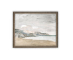 Vintage Framed Canvas Art // Framed Vintage Print // Vintage Framed Oil Painting // Coastal Beach Art // Beach House Print // #COAS-124
