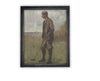 Vintage Framed Canvas Art // Framed Vintage Print // Vintage Painting // Vintage Portrait of a Man// Farmhouse print //#P-536